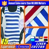 linen cotton feeder stripe jersey fabric