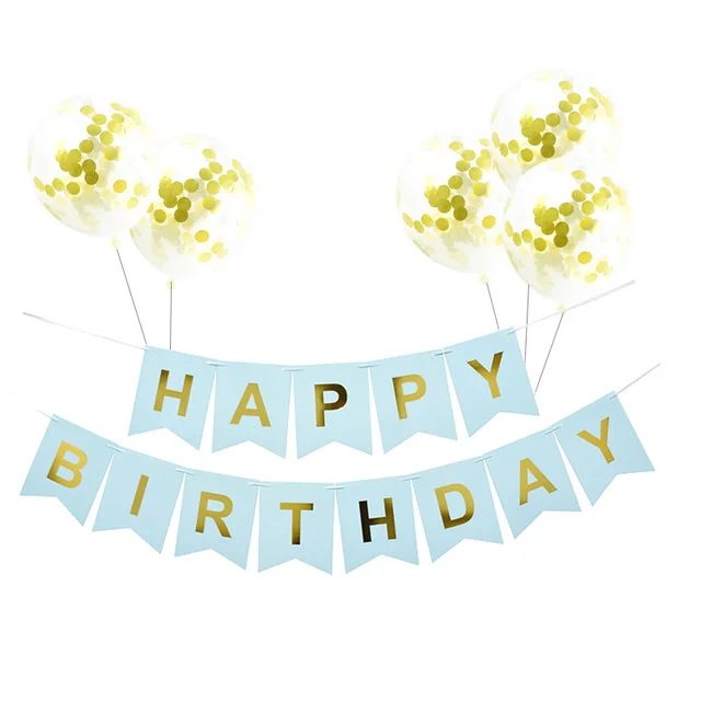 Children S Birthday Party Golden Happy Birthday Letter Foil