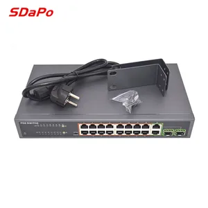 16 Port Gigabit PoE Network Switch 150W Power