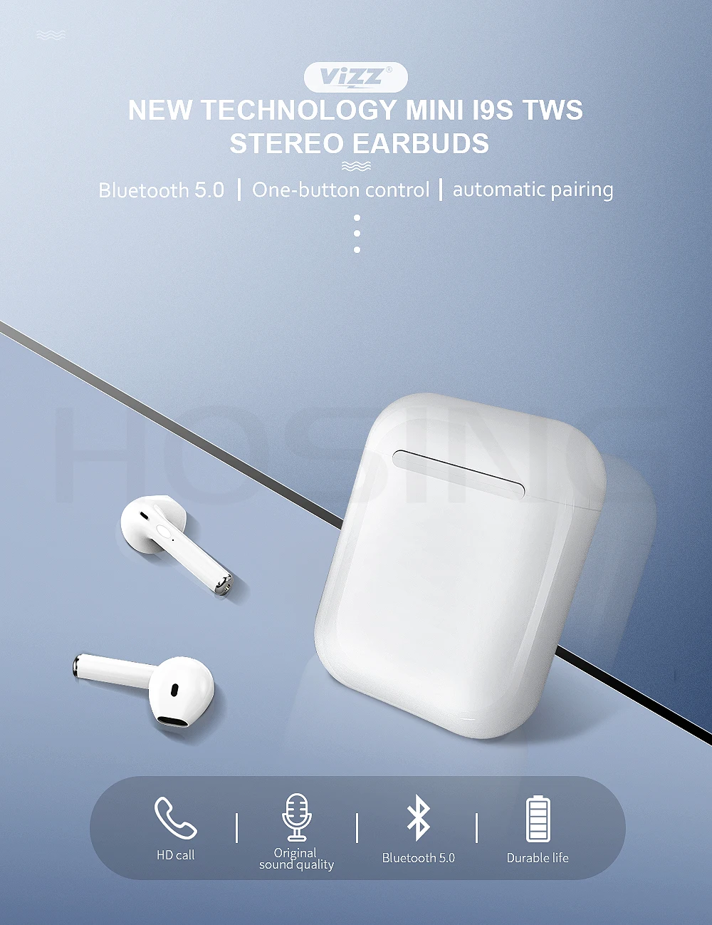2019 El Más Nuevo I7s Tws 5,0 Inalámbrico Funda Auriculares China 2019 Estuche de carga de Tws I7s los auriculares