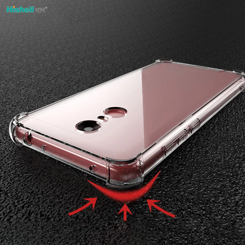 Hot Selling TPU And Acrylic 2 In 1 Transparent Shockproof Phone Cover For Redmi Note 5