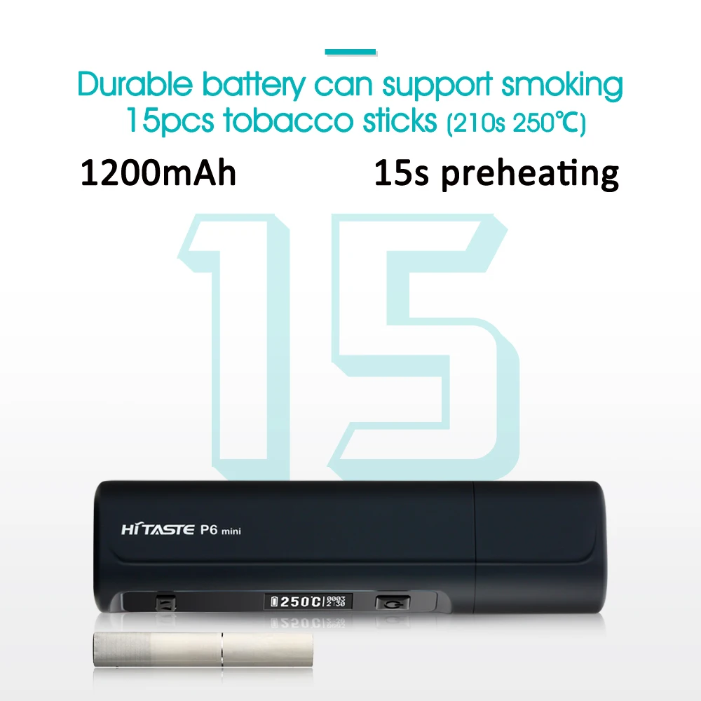 
New product HiTaste P6 mini Tobacco Heating Product With 1200mAh battery 