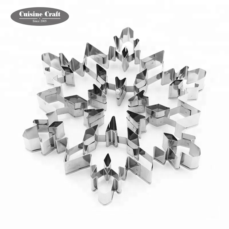 LFGB stainless steel Christmas snowflake cookie cutter