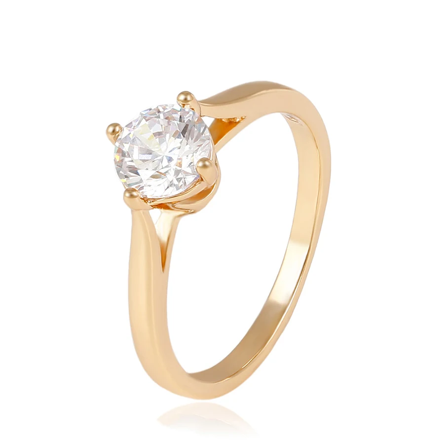 14044 Xuping diamond fashion jewelry, Fashion engagement ring, 18K Gold Plated wedding Rings