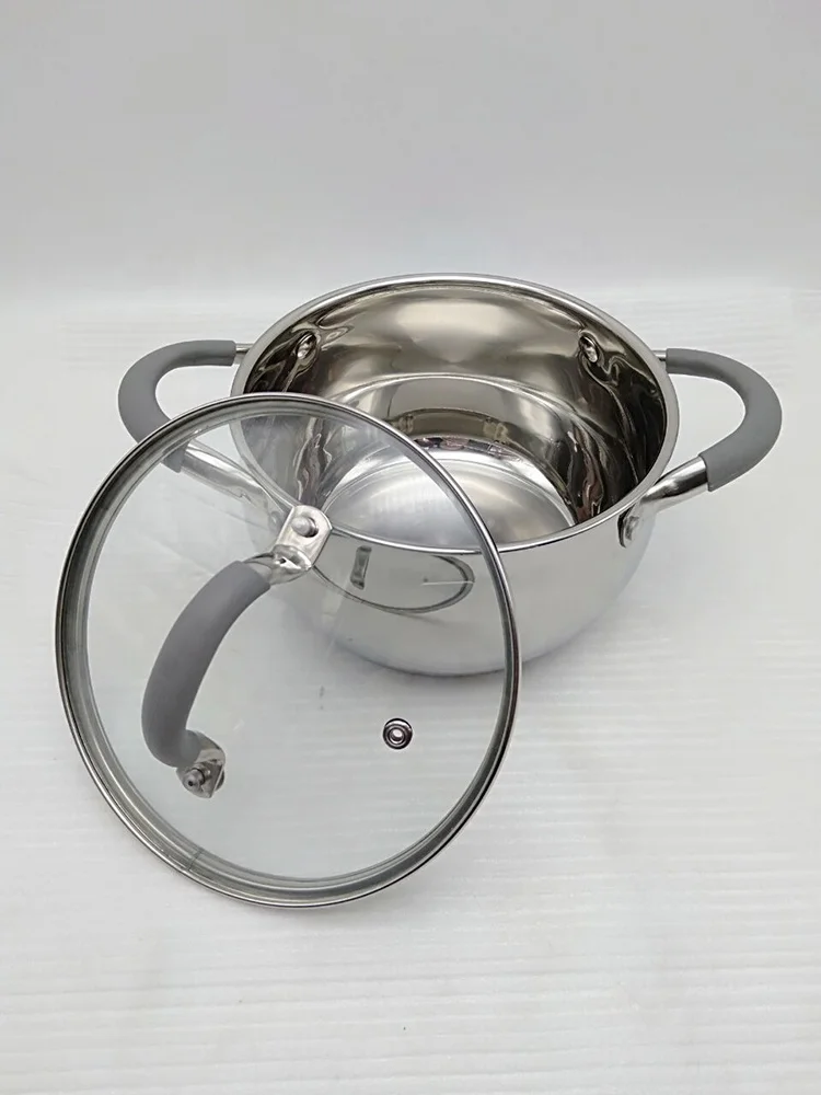 Royal Prestige Cookware 8pcs Rolled Edge Stainless Steel Cookware Set