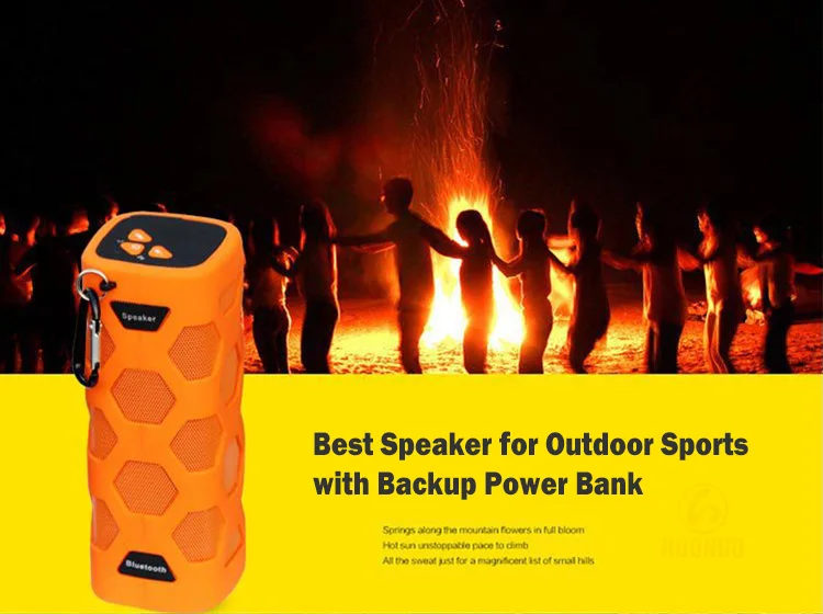 China Manufacturer IP65 Waterproof 4000 mAh Bluetooth Speaker Powerbank with NFC - ANKUX.COM
