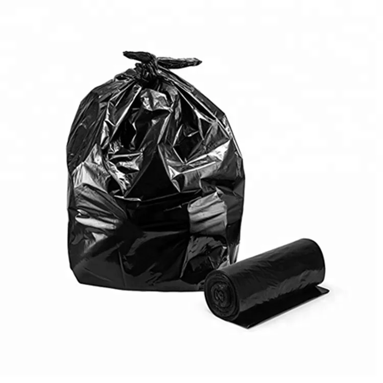 10 Pcs Heavy Duty 45 Gallon Extra Large Commercial Trash Bag Garbage Yard Black 