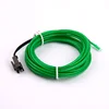 Hot Sale diameters 3.2mm,1m 3m 5m Lime Green White Blue EL Wire,flexible neon el wire,multi color electroluminescent wire