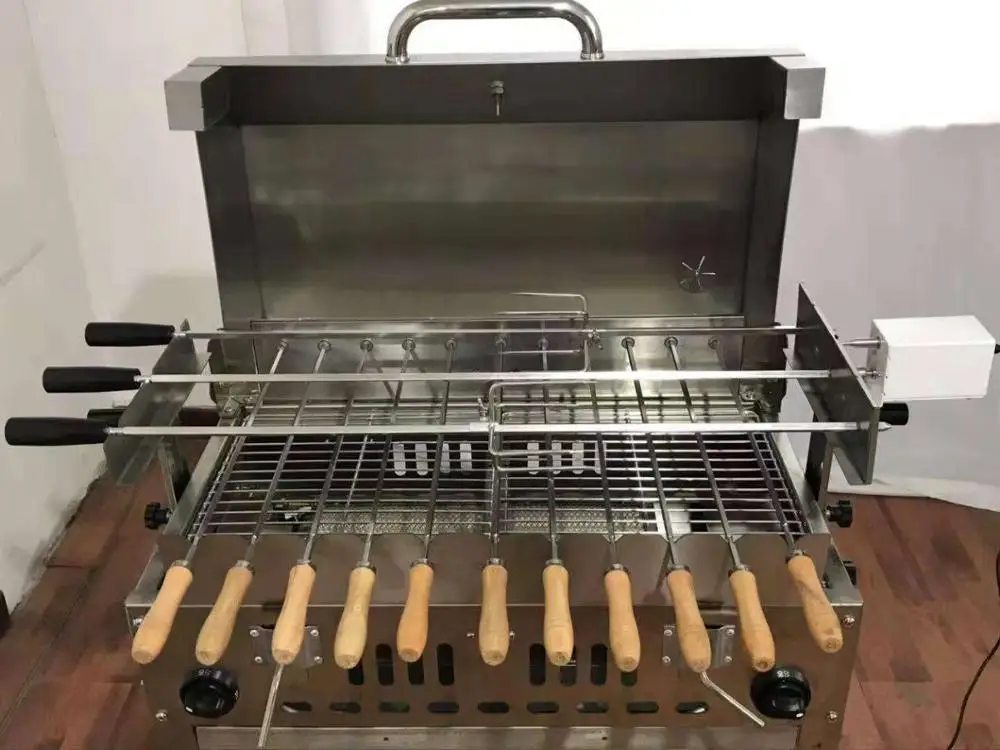 Multifunction Bbq Gas Cyprus Spit Rotisserie Grill Lamb Pig Chicken