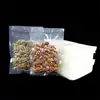 Transparent Nylon Pouches flat poly bag Food storage seal with vacuum machine