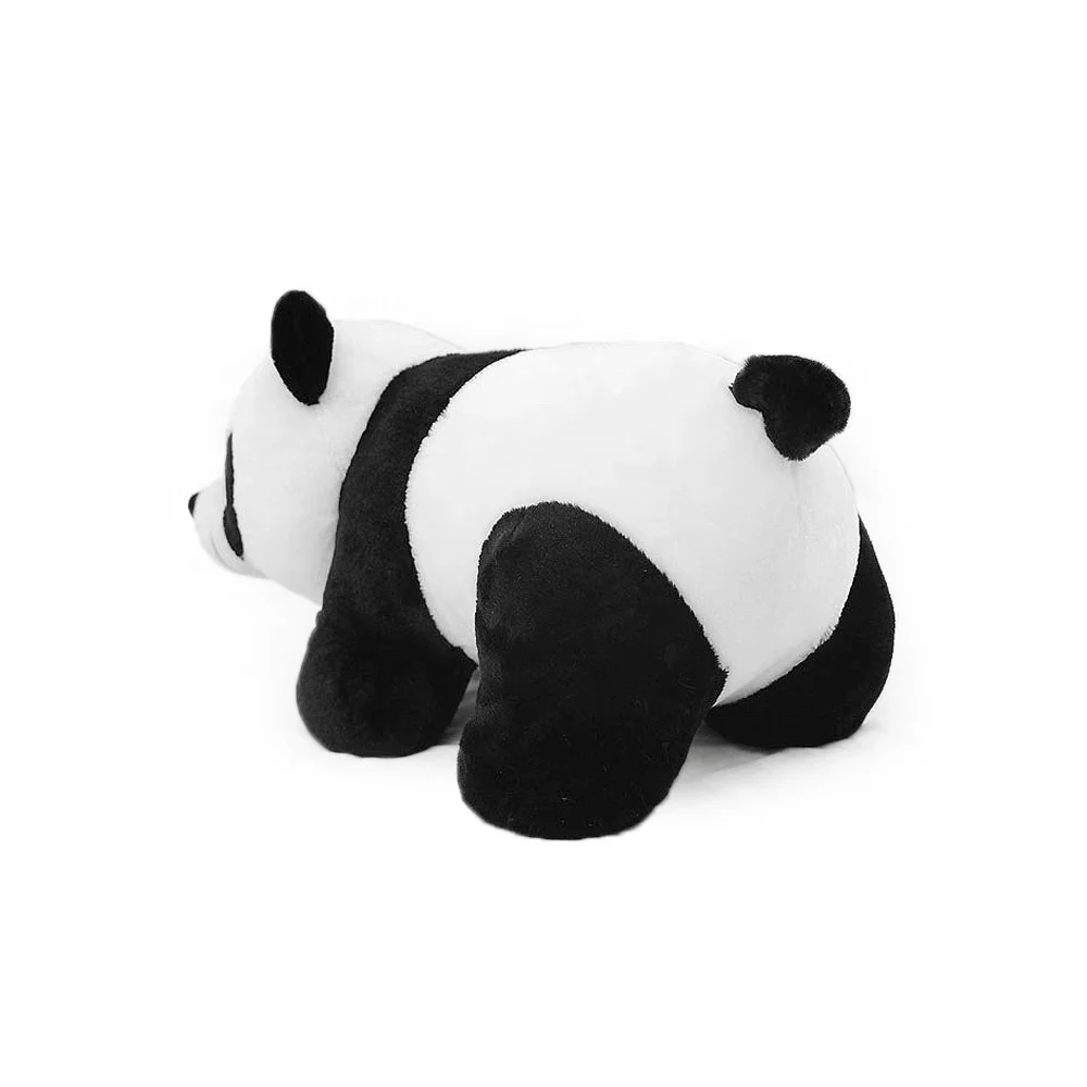 
Custom short plush Stuffed Animal Pillow Climbing Panda Giant Panda Bear Stuffed Toy Doll 