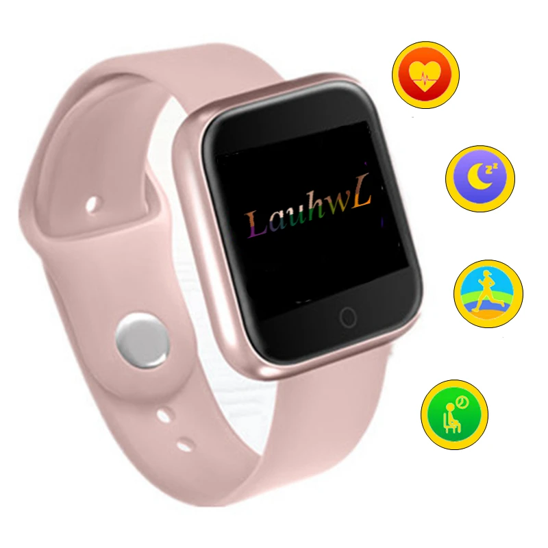 

2019 Women IP68 Waterproof Smart Watch P70 P68 Bracelet For Apple IPhone xiaomi LG Heart Rate Monitor Fitness Tracker Smartwatch, Black/silver/pink