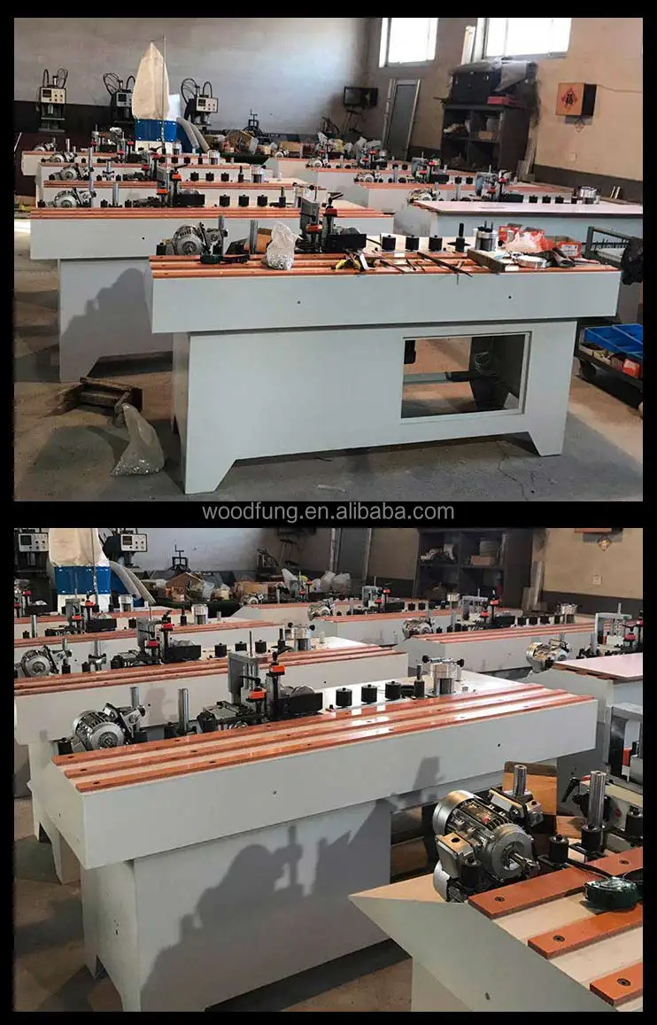 WF50D all in one woodworking machinery wood edge banding machine