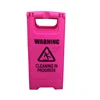 Custom slogan plastic triangle CAUTION WET FLOOR security warning sign in hotels /school
