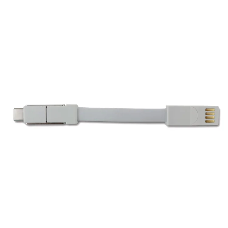 

2018 Free Sample 3 in 1 Usb Data Sync Cable Usb Charging Cable KeyChain, Customized color