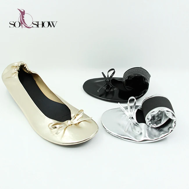 

Foldable Flats shoes 2018 new cheap women's ballet ballerina Flat shoes