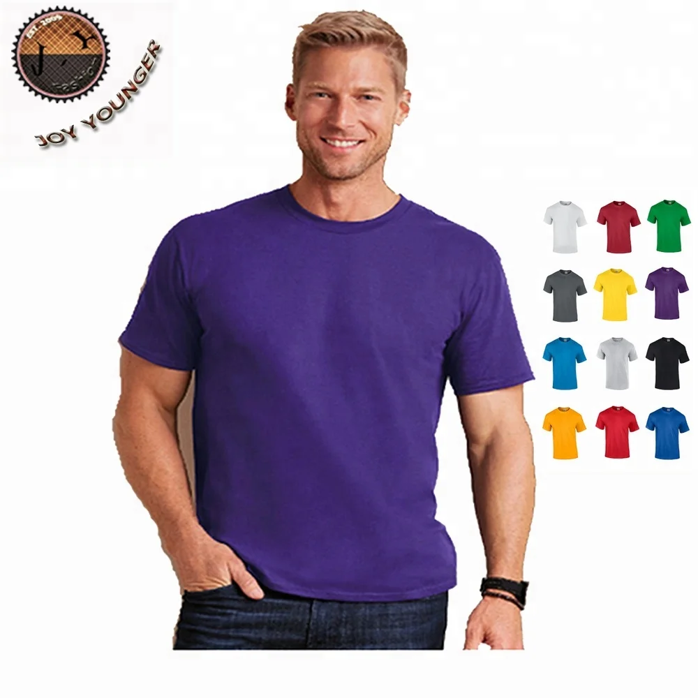 

High quality 100% soft cotton Men plain color blank tshirt in Wholesale price