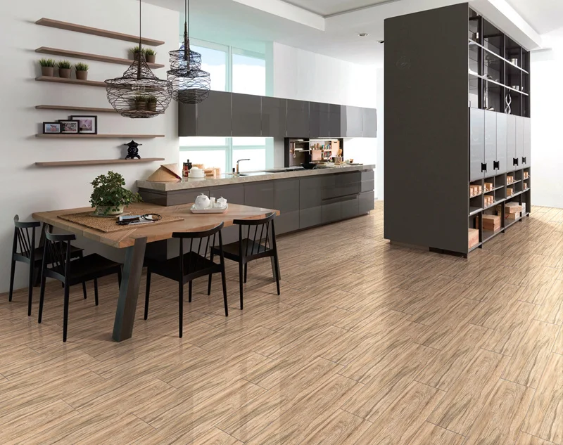 High Quality 30 30 Ceramic Wood Grain Floor Tile Use On Kitchen Or