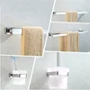 Bathroom Hardware Set Solid Brass Robe Hook Towel Rack Bar Shelf Paper Holder Soap Dished Chrome Bathroom Accessories