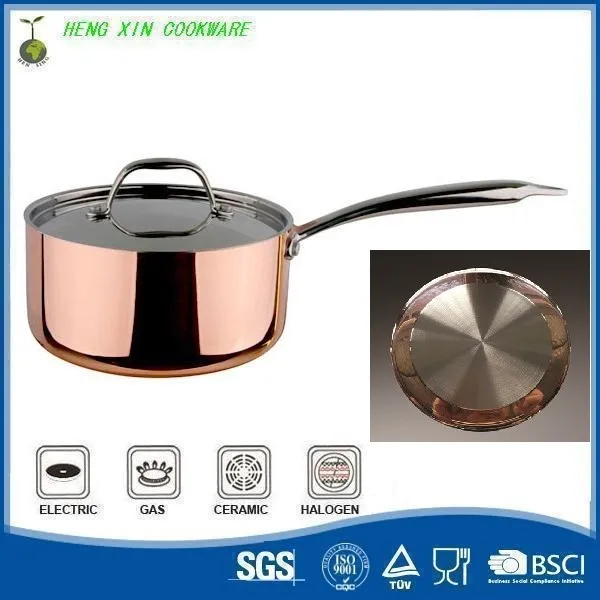 Induction Bottom Triply Copper Saucepan Buy Induction Copper