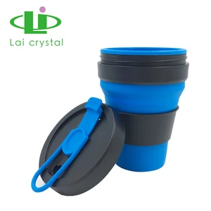 Image of Durable Good Looking Travel Custom Coffee Silicone Foldable Mug