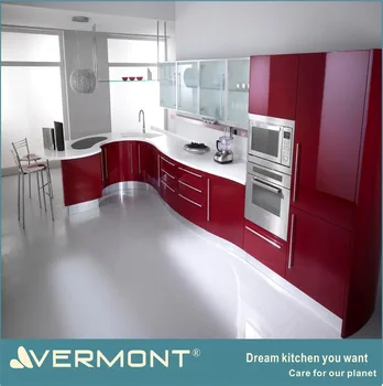 Kabinet Dapur Warna Merah Desainrumahid Com