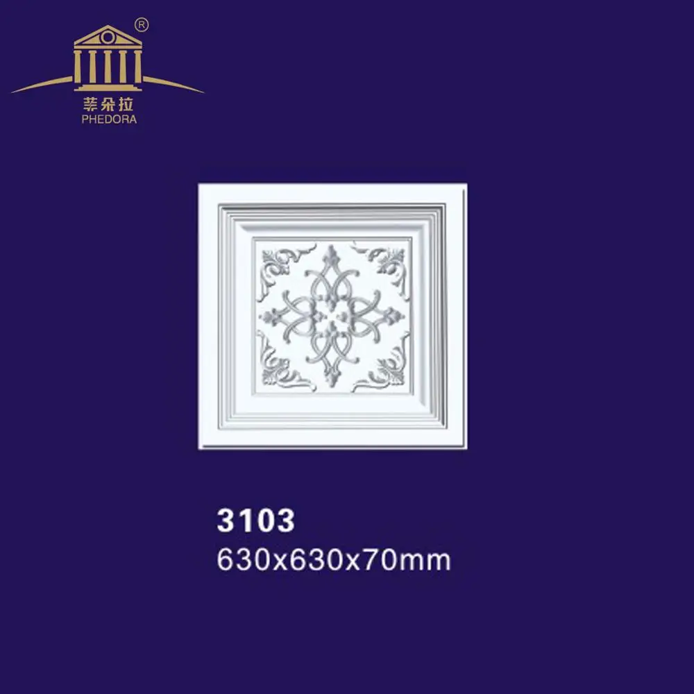 Factory Direct Price Hot Sale Polyurethane Foam Square Ceiling