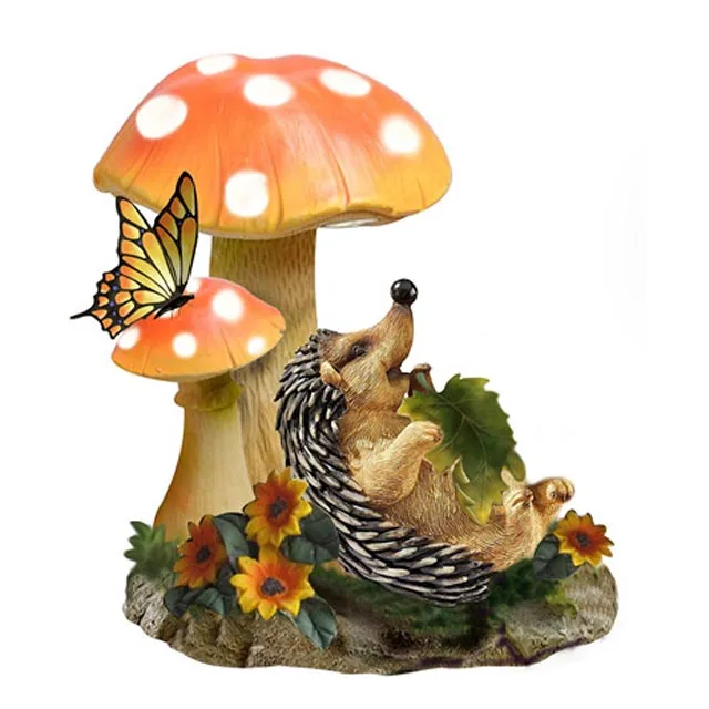 Resin Garden Gnome Figurine Statue Welcome Sign - Flimp