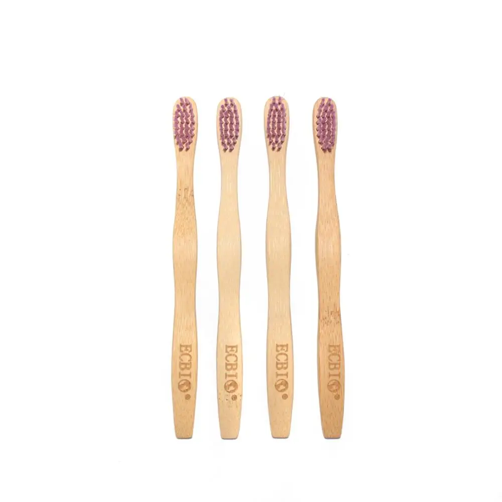 

Natural Colorful Dental Care Bamboo Toothbrush for Kid, Natural bamboo color