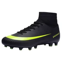 

Men Sports High ankle Outdoor Football boots shoe Turf Soccer Shoes Soccer Cleats