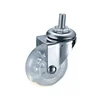 Clear transparent caster wheels threaded caster skateboard wheels