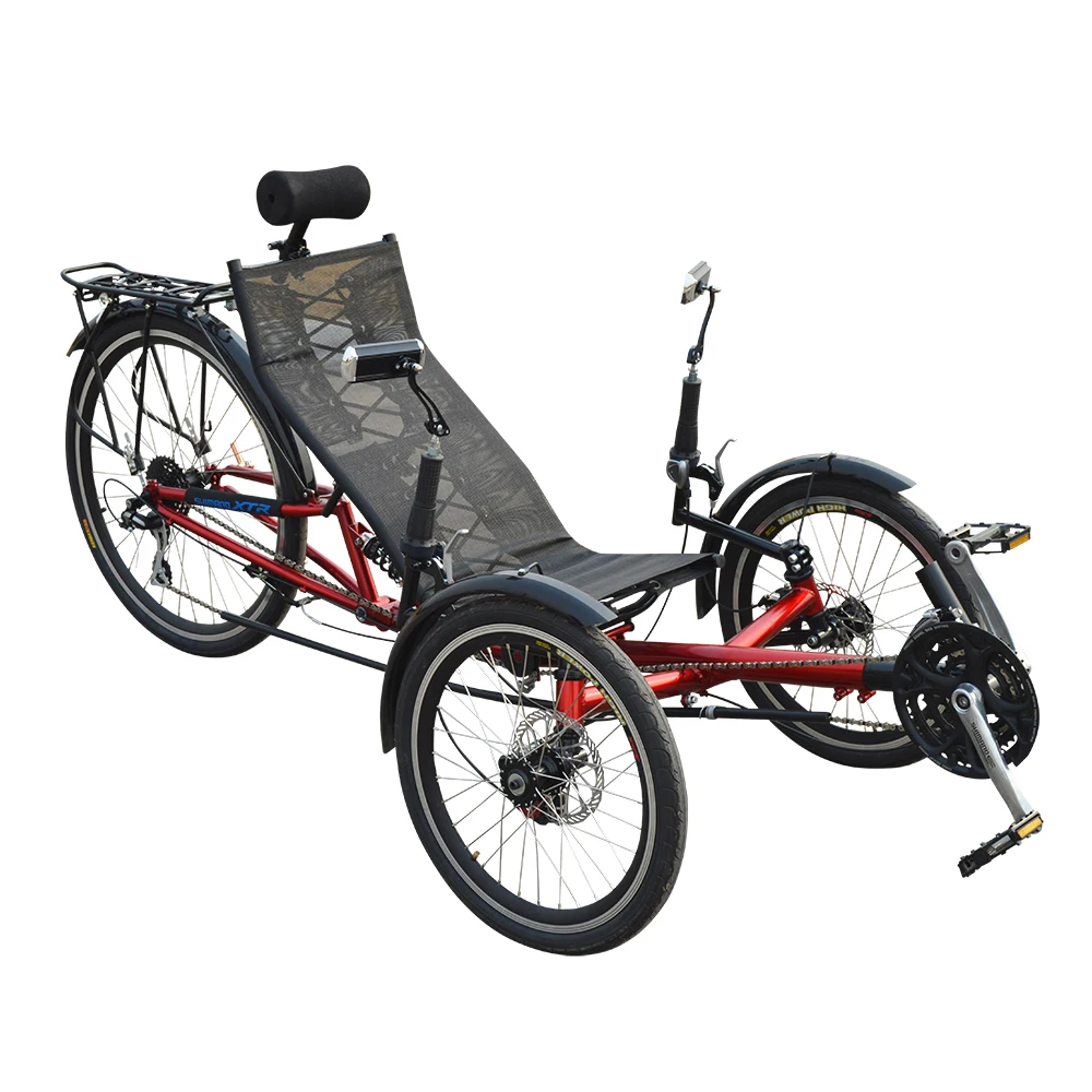 

China free shipping High carbon steel Rear Suspension Recumbent bicycle