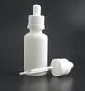 alibaba China tincture bottle 30 ml white round glass dropper bottle essential oil 30ml e liquid bottle with pipette