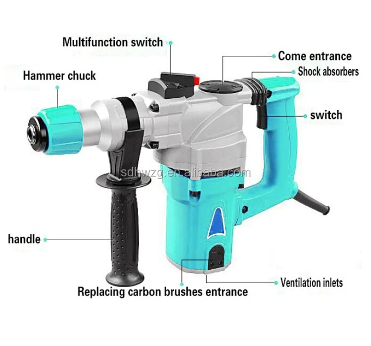 Concrete Breaking Hammer Drill 26mm Electric Hammer Drill Machine