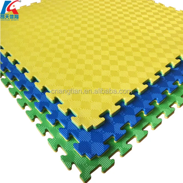 

High Quality Puzzle Tatami 100x100cm thickness 10cm 20cm 30cm 40cm 50cm EVA Tatami Mat for Taekwondo Judo, Red,blue,black,grey,green,yellow