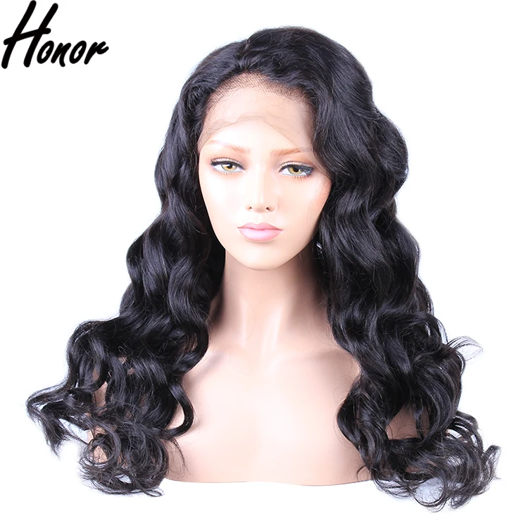 

Loose wave 8-26 inch lace frontal wigs natural human hair, Natural color