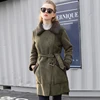 New design ladies long jacket coats wholesale winter women suede jacket