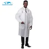With buttons knitted collar knitted cuffs disposable lab jacket