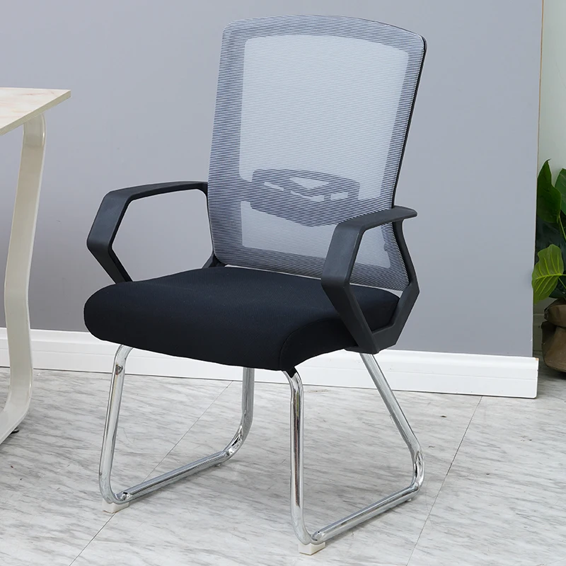 Ergonomic Best Comfortable Mesh Fabric Computer Chair Without Wheels