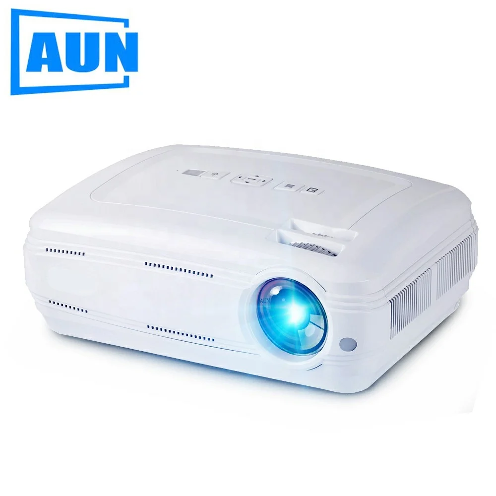 

AUN AKEY2 LED Projector, 3500 Lumens Upgrade Android 7.0 Beamer. Built-in WIFI, Bluetooth, Support 4K Video Full HD 1080P LED TV