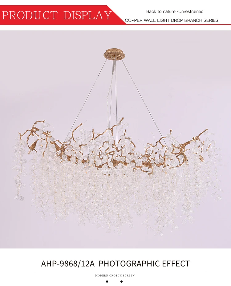 Modern living room lighting chandelier villa elegant decorative dining chandelier