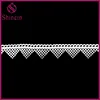 Fashion perfect style white 100% polyester embroidery triangle shaped milky Water-Soluble lace for garment