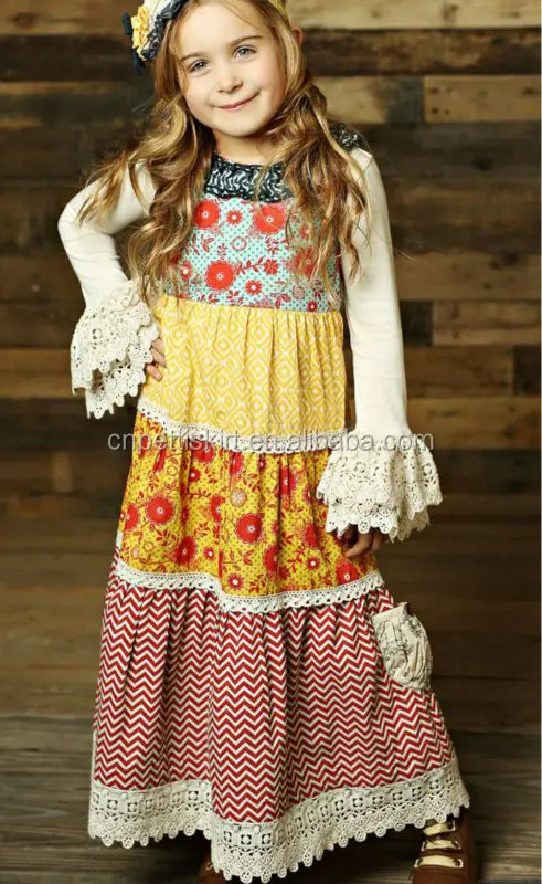 girls long sleeve maxi dress