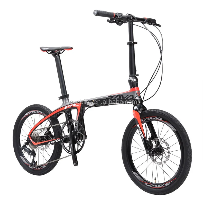 

20 inches carbon frame portable folding bike mini light weight fold up bike best cheap foldable bike for sales, Silver-grey;black red