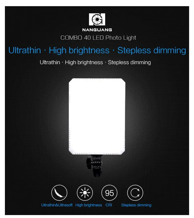 NANGUANG COMBO40 video photo LED light panel CRI 95