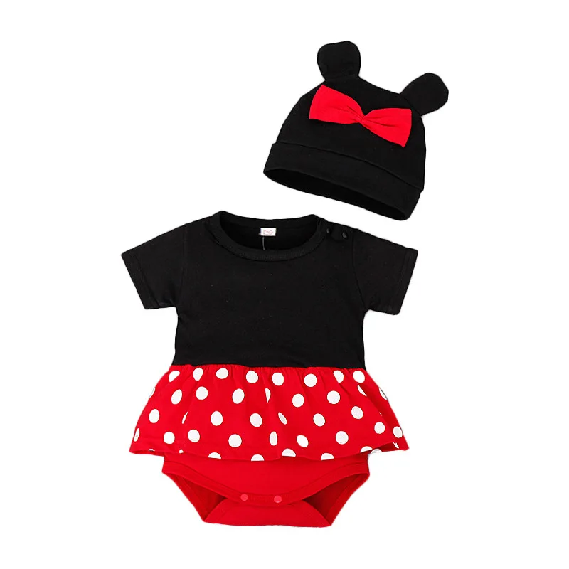 Wholesale Lovely Girl Fashion Summer Girls Dress Baby Girl Romper Clothes With Hat