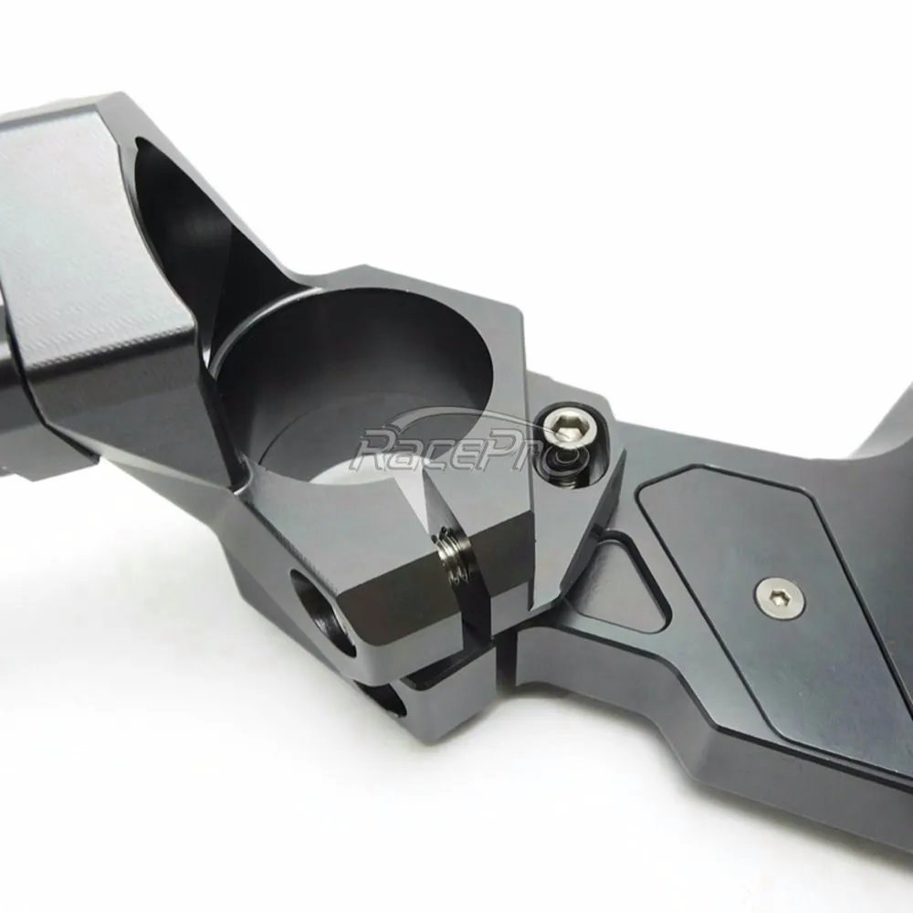 Triple Tree Motorcycle Cnc Aluminium Handlebar Bar Clip On Clamp Mount