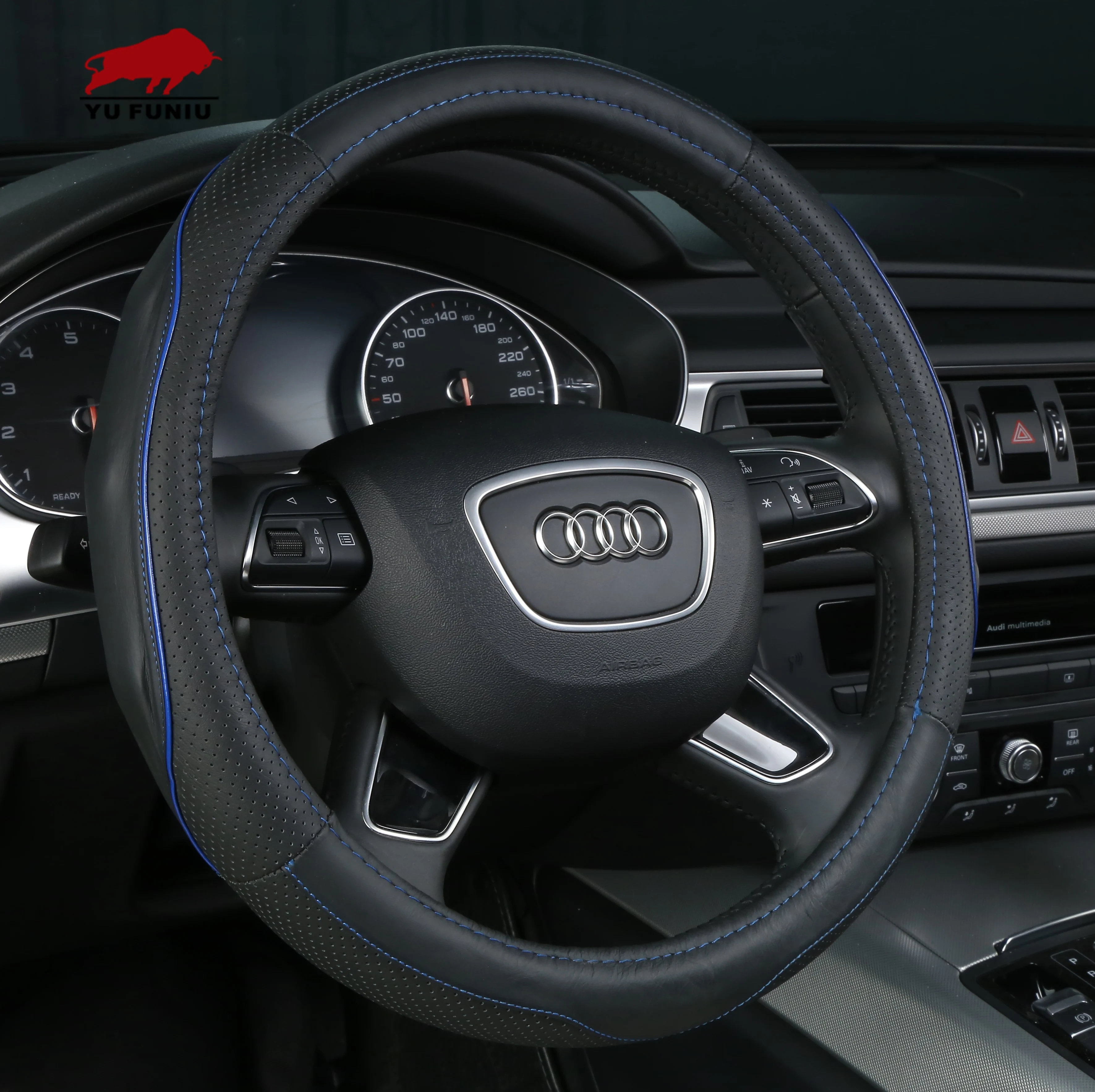 
Wholesale Universal Leather Car Steering Wheel Cover 