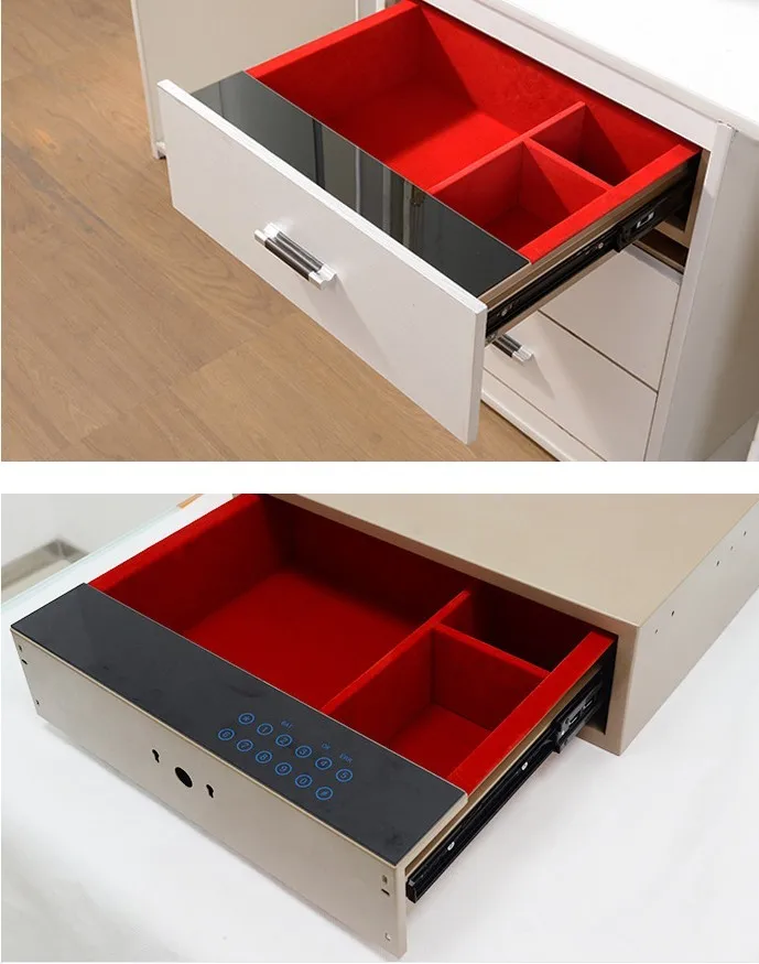 热卖高隐私触摸屏显示密码隐藏 lcd 抽屉保险箱