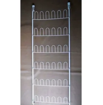 Over The Door 18 Pair Shoe Organizer Storage Holder Metal Hanging